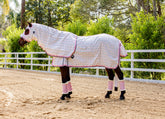 Classic Ripstop Rug & Hood Set Blush Pink & Grey
